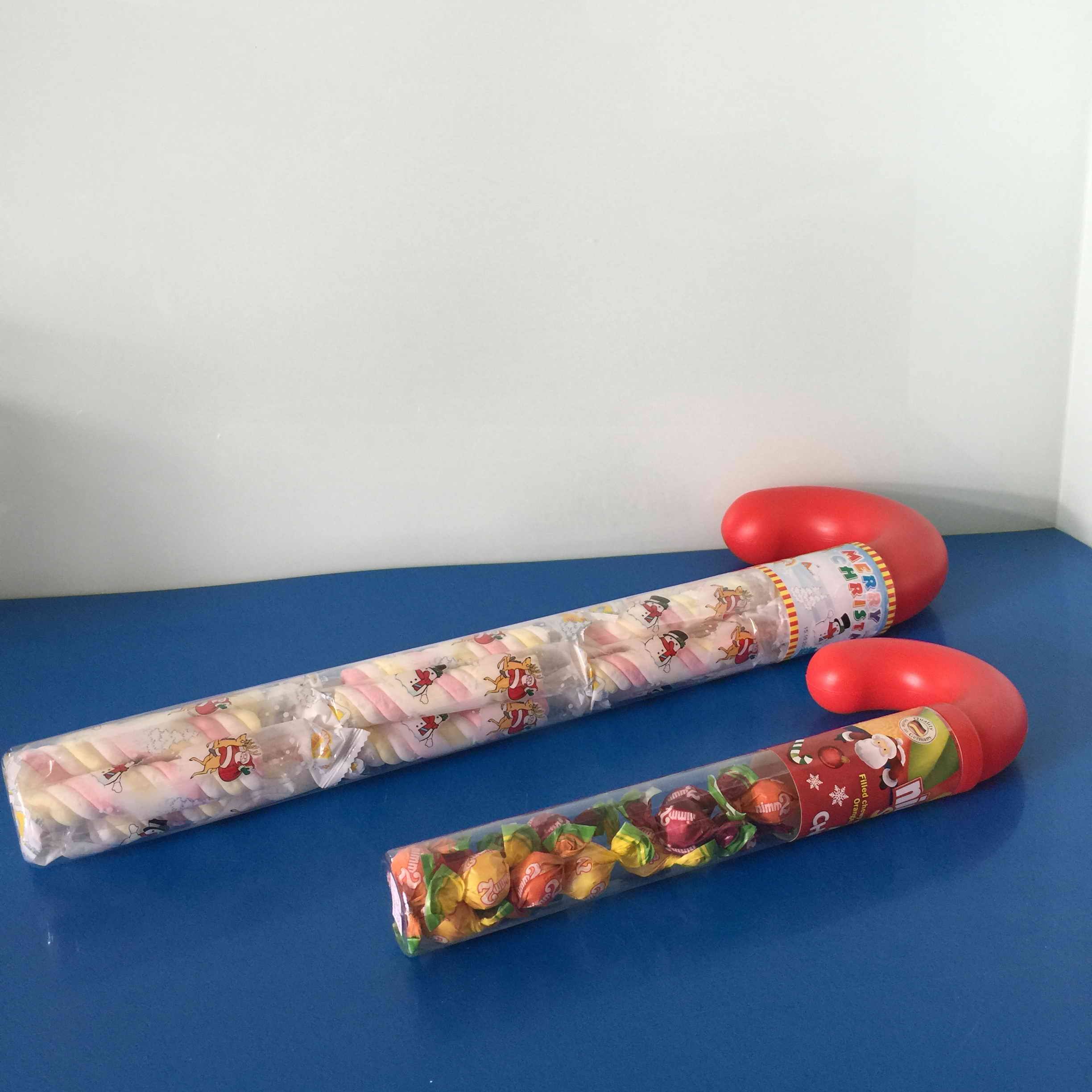 clear plastic candy cane tubes,candy cane tube,clear cane tubes